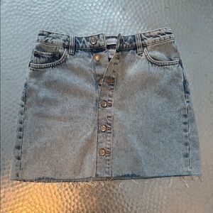Zara Light Blue Denim Mini Skirt